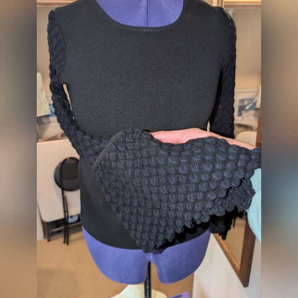 SeeByChloe made in Portugal black sweater with flared sleeves. size 38 - Picture 2 of 14